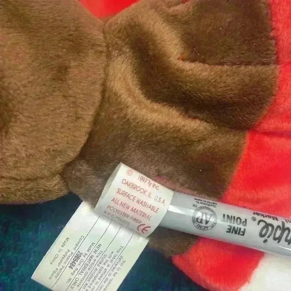 TY beanie baby, Gobles, turkey, PVC pellets rare 1997 retired. - Picture 7 of 10